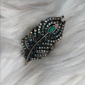 Lucky brand jewel feather ring